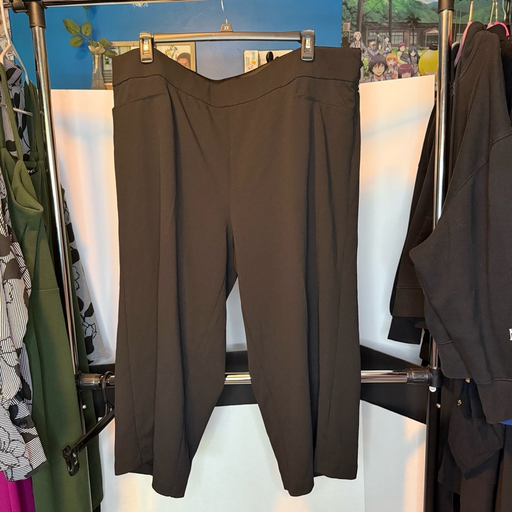 Torrid size 24 Black Wide Leg Trousers With Pockets